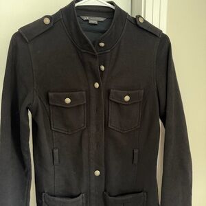 Armani Exchange Black Button-Up Jacket